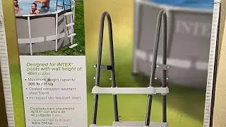 Инструкция по сборке 48-дюймовой лестницы для бассейна Intex.