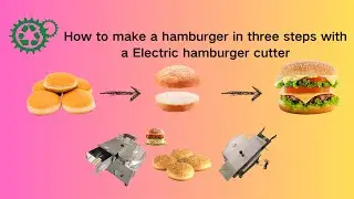 Automatic Hamburger Slicer | Electric Hamburger Burger Bun Cutting Machine | Fast Food Burger Slicer