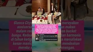 Glenca Chysara dan Rendi Jhon Rayakan Anniversary Pernikahan Dengan Dinner Romantis