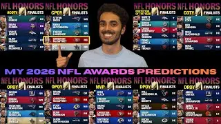 NFL ASMR - 2026 NFL Honors Rankings and Predictions