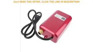Top Mini Tankless LCD Digital Water Heater Instant Hot Faucet kitchen Heating Thermostat US Plug In