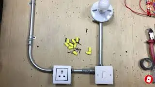 One LIGHT with ONE Convenience Outlet Wiring Connection ~ (Basic Home Set-Up)