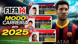 EU JOGUEI O MODO CARREIRA DO FIFA 14 EM 2026!!