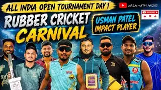 USMAN PATEL KO IMPACT ME RAKHA  😍||ALL INDIA OPEN TOURNAMENT DAY 1 |RUBBER CRICKET CARNIVAL KONGAON|