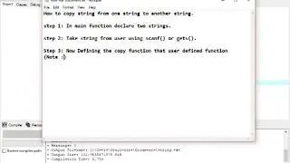 String copy Operation without using predefined function.