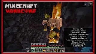 STRESSFUL Bastion raid in Minecraft Hardcore