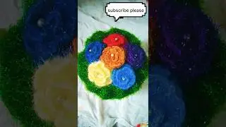 How To Make Woolen Flowerpot / लोकरीची फुलदानी 🌺 /super easy art #vinkam #woolen #flowerpot