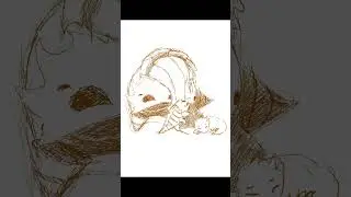 Скетч с колокольными зверьками  #спидпеинт #art #hollowknightsilksong #фанарт