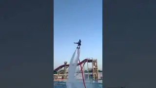 Flyboard ride🤪😃😘 Girl have fun flying on water #flyboard