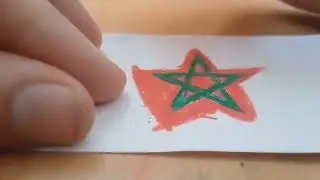 Drawing the flag of Marocco 🇲🇦