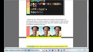 League of Legends Tier List (LoL Tier List)