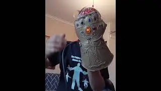 Circuit Bent Thanos Infinity Gauntlet by Psychiceyeclix #marvel #thanos #circuitbent #noise #diy