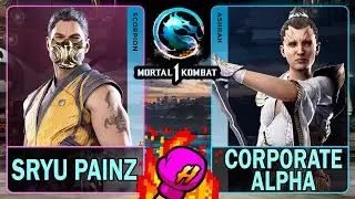 MK1 SRyu Painz (SCORPION) VS Corporate Alpha (ASHRAH)🥊Mortal Kombat 1🥊4K 60ᶠᵖˢ