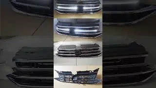 VW Tiguan Light up Grille (2022-2024)  Black & Silver #tiguan #tiguanrline #tiguanr