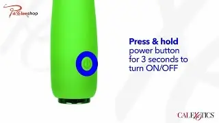 Neon Vibes Bubbly Vibe by CalExotics | Compact Waterproof Massager Demo
