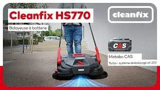 Balayeuse sans fil Cleanfix HS770 | Metabo CAS avec syst&egrave;me de balayage turbo et LED