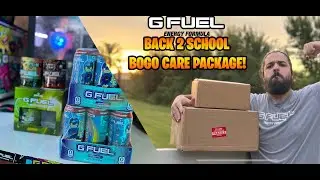 G FUEL - BACK-2-SCHOOL BOGO - CARE PACKAGE UNBOXING!