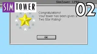 Let's Play SimTower: The Vertical Empire &bull; 02 &bull; Two Star Rating ⭐⭐