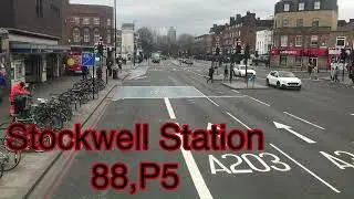 *DIVERSION* Full Route Visual |  Route 88: Clapham Common - Parliament Hill Fields | EH32