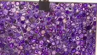 Backlit Purple Agate Slabs Supplier #purpleagate #agateslab #agatestone #gemstoneslab