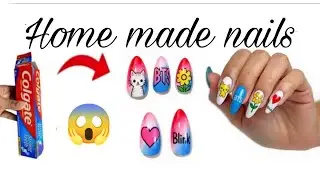How to make a homemade nails 🤩// very easy nails makng tutorial