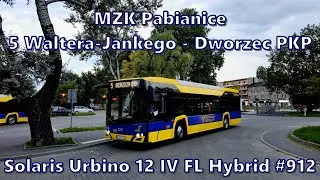 MZK Pabianice - linia 5, Solaris Urbino 12 IV FL Hybrid #912