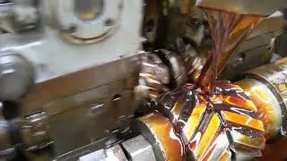 A double helical gear on the making. #shorts