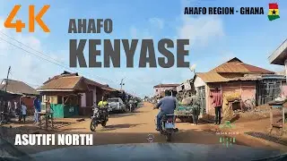 Ahafo Kenyasi Road Drive Asutifi North Ahafo Region of Ghana 4K