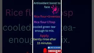 antioxidant boost to face