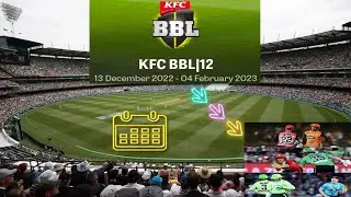 Big Bash league 2022_2023 full schedule | Bbl 12 || Cricket World