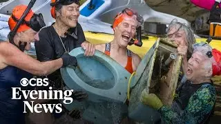 These senior women love cleaning trash from ponds on Cape Cod