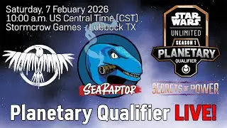 🌌 Star Wars Unlimited 🌌  Planetary Qualifier LIVE @ Stormcrow Games in Lubbock, TX!