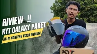 REVIEW AND MAKE IT HANDSOME | KYT GALAXY FLAT R VISOR IRIDIUM HELMET‼️