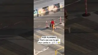 Pier Running Nassau - That&rsquo;s One Way to Get Your Cardio In 🛳️🏃🏽&zwj;♀️💨😂