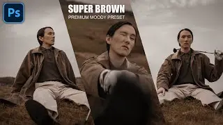 Super Brown Moody Tone | Photoshop Tutorial #hindi #moodytones