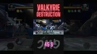 Quick Silver destroyed in 45 s | Vakyrie in bg #shorts #mcoc #gaming