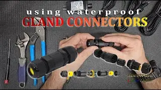 Outdoor Waterproof Gland Splice Connector - cable wire coupler instructional installation screwless