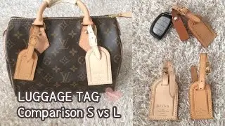 Louis Vuitton Luggage Tag Comparison, Small VS Large