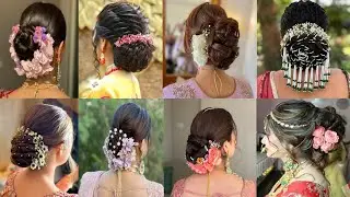 Bun hair style for Wedding/Bun Hairstyle For Long Hair/Bun Hair Style For Bridal/Bridal Hair Style /