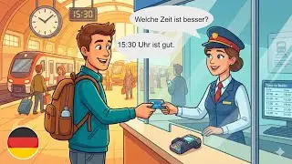 Learn German with Real Train Conversations | A1–A2 Listening Practice 🚆🇩🇪