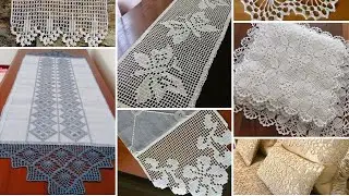 Farklı tasarım dantel modelleri, sehpa örtüsü dantel modelleri, dantel runner, Crochet patterns 🤩
