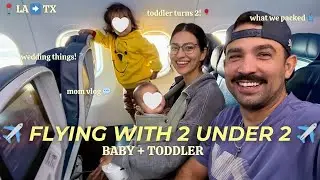 PRIMER VUELO CON DOS NI&Ntilde;OS MENORES DE 2 A&Ntilde;OS ✈️☁️ Beb&eacute; de 6 meses + ni&ntilde;o peque&ntilde;o, lo que empaqu&eacute;,...