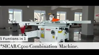 WinMax C400 Combination Machine  with 5funtions Planer Thicknesser Mortiser Spindle Moulder PanelSaw