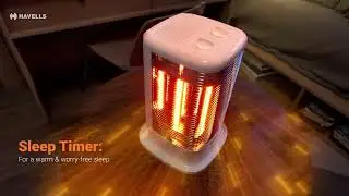 Havells Calentar Carbon Heater | 3-Directional Warmth for Every Corner