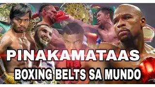 4 WORLD BOXING TITLE BELT (17 divisions)PINAKA MATAAS NA BELTS