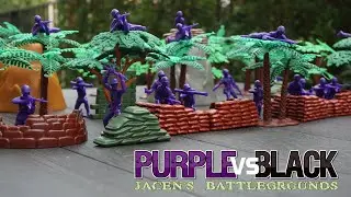 Purple vs. Black | Plastic Army Men Nerf Wars