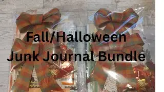 Fall/Halloween Junk Journal Kits, Papercrafting, Crafting Bundles in my Ebay shop only 2 available