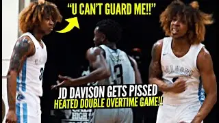JD Davison Gets PISSED & Drops 37 Points In HEATED DOUBLE OT Game!! First Game of 2021!!