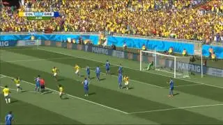 الهدف الأول كولومبيا ضد اليونان كأس العالم 2014
