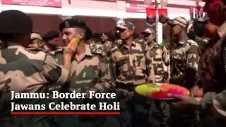 Border Force Jawans Celebrate Holi With Locals At International Border In Jammu